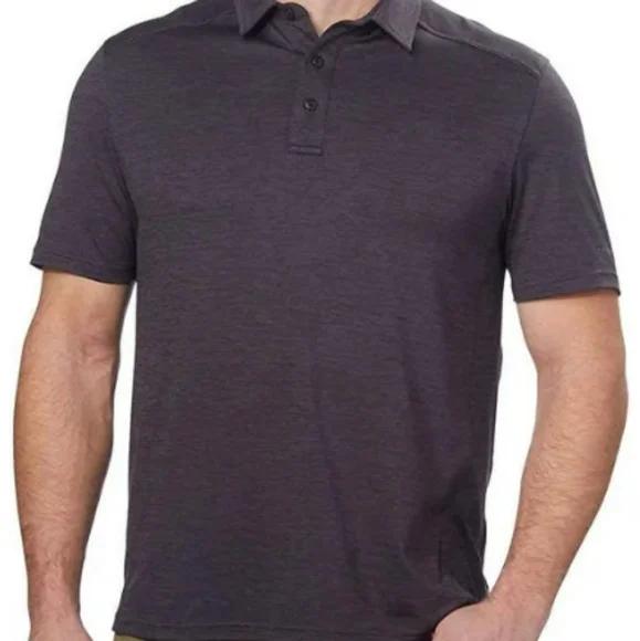 G.H. Bass & Co Charcoal Slate Polo Shirt 2XL - Picture 11 of 11